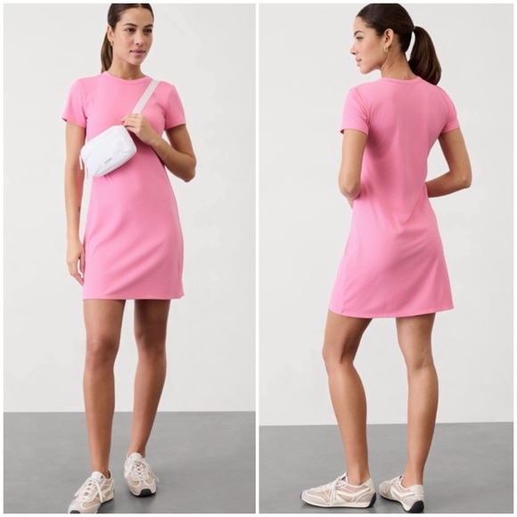 Athleta Dresses & Skirts - Athleta Signature Rib Baby Tee Dress Size M